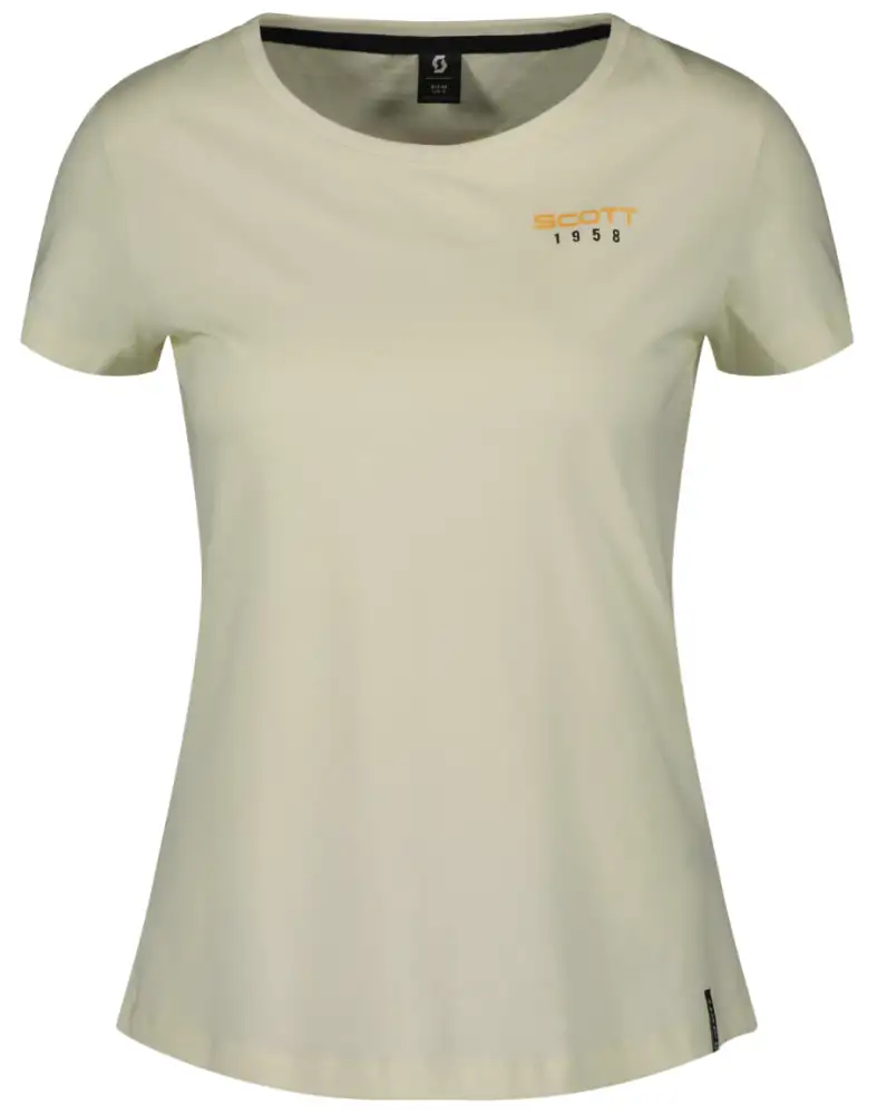 SCOTT Retro SS T-shirt till kvinnor, Ljusgul