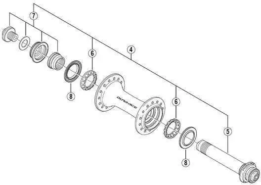 Axelset Shimano HB-7900 fram