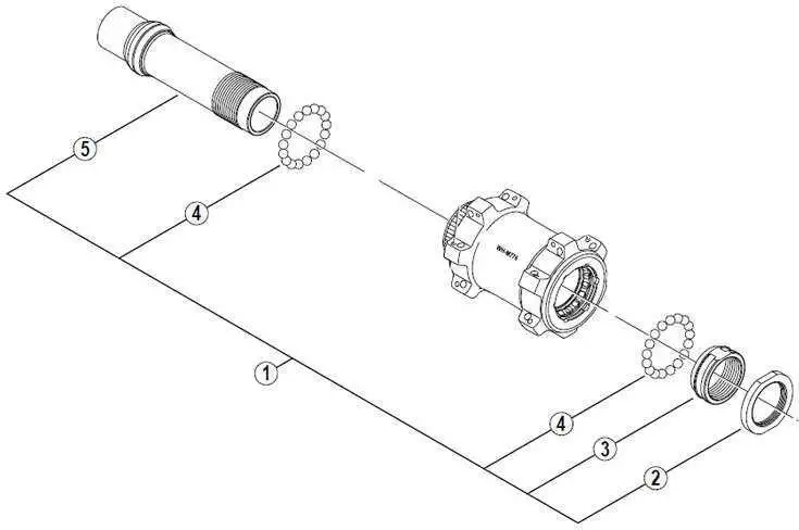 Axelset Shimano XT WH-M776 fram