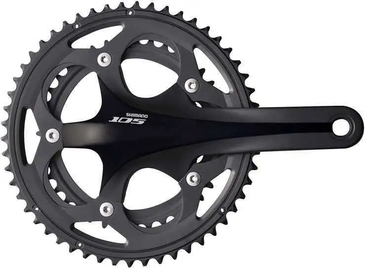 Vevparti Shimano 105 FC-5750 2 x 10 växlar 50/34T 165 mm svart