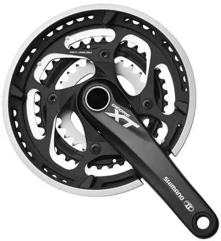 Vevparti Shimano XT FC-T781 Trekking 3 x 10 växlar 48/36/26T 175 mm svart