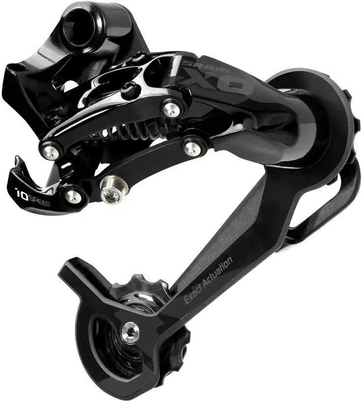Bakväxel SRAM X0, 10 växlar, long cage, svart