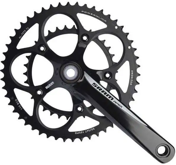 Vevparti SRAM Apex GXP 2 x 10 växlar 53/39T 172.5 mm vit