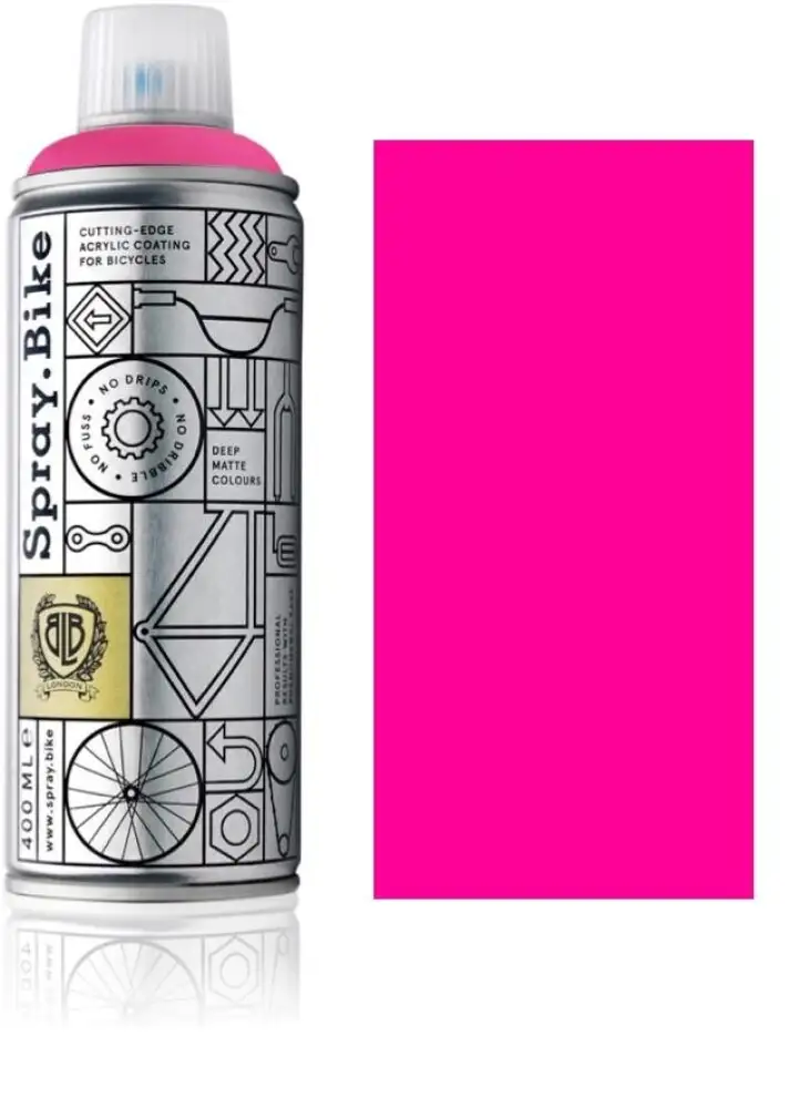 Spray.Bike sprayfärg 400 ml fluorescerende rosa
