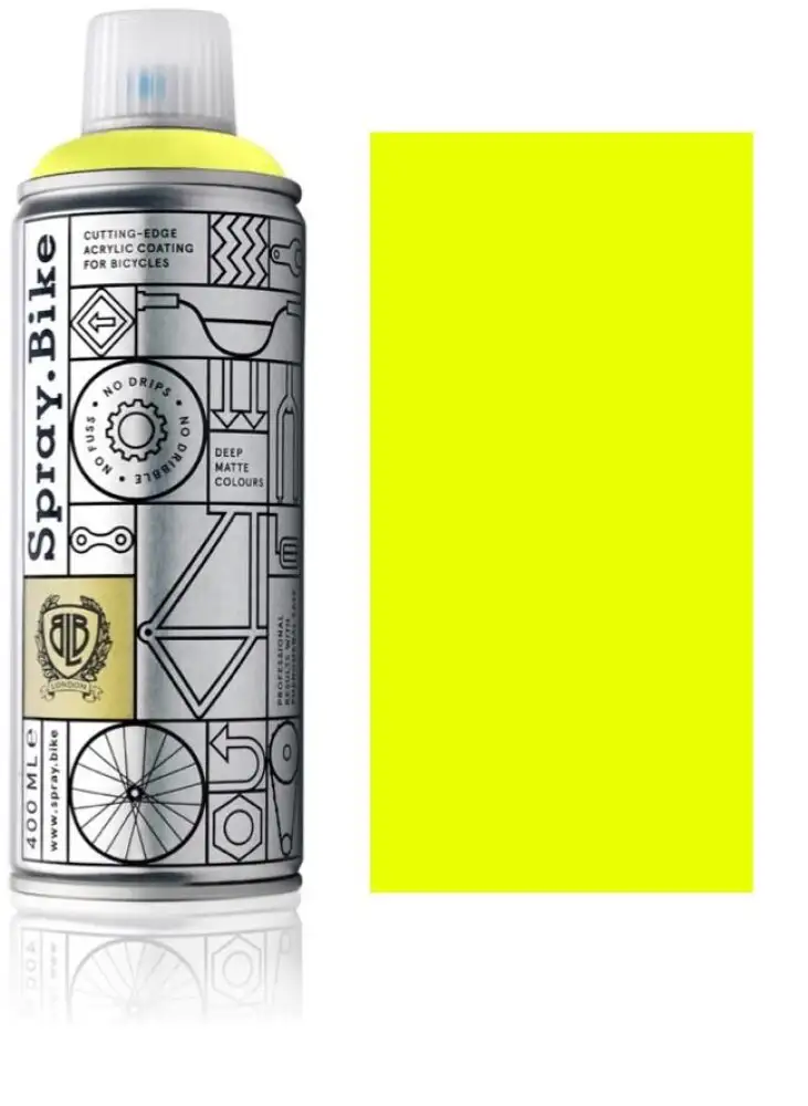Spray.Bike sprayfärg 400 ml fluorescerende gul