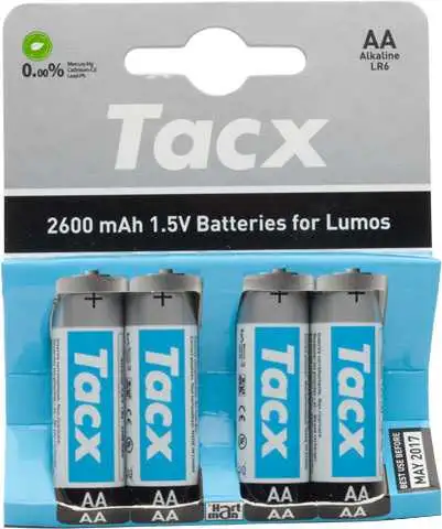 Batteri Tacx Lumos 2600 mAh 1.5V 4-pack