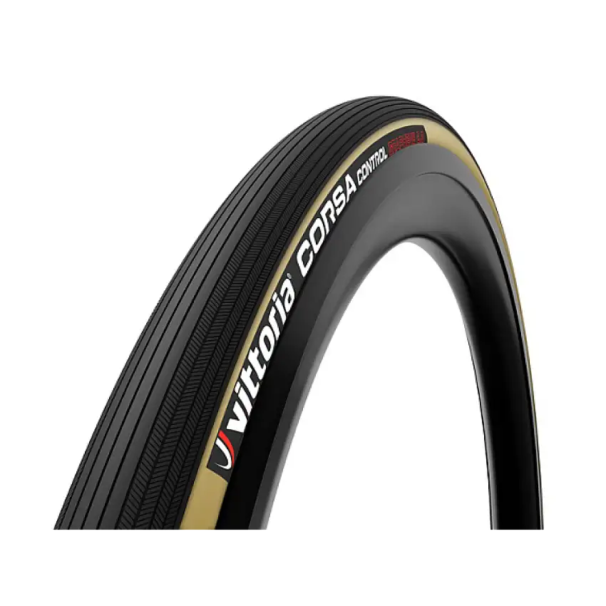 Vittoria Corsa Control 700x25c Slutna Ringar Svart/Brun