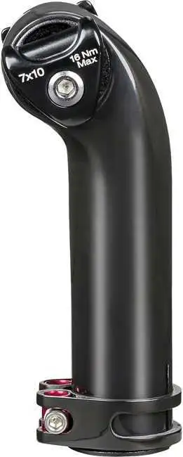 Sadelstolpe Bontrager Round Mast Cap SLR 20 mm offset 135 mm svart
