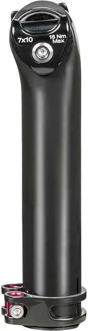 Sadelstolpe Bontrager Round Mast Cap SLR 5 mm offset 175 mm svart