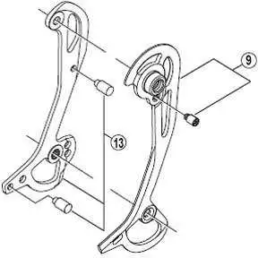 Yttre Cage Shimano XTR RD-M972-GS Y5Wj98050