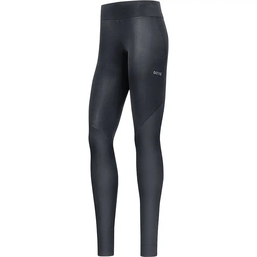 Löparbyxor Gorewear R3 Partial Gore Windstopper Tights Women Black