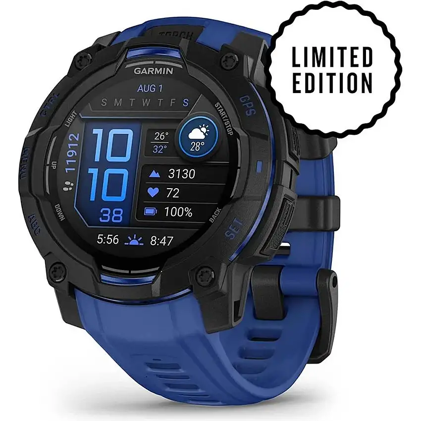 Träningsklocka Garmin Instinct 3 AMOLED 45mm Black/Blue