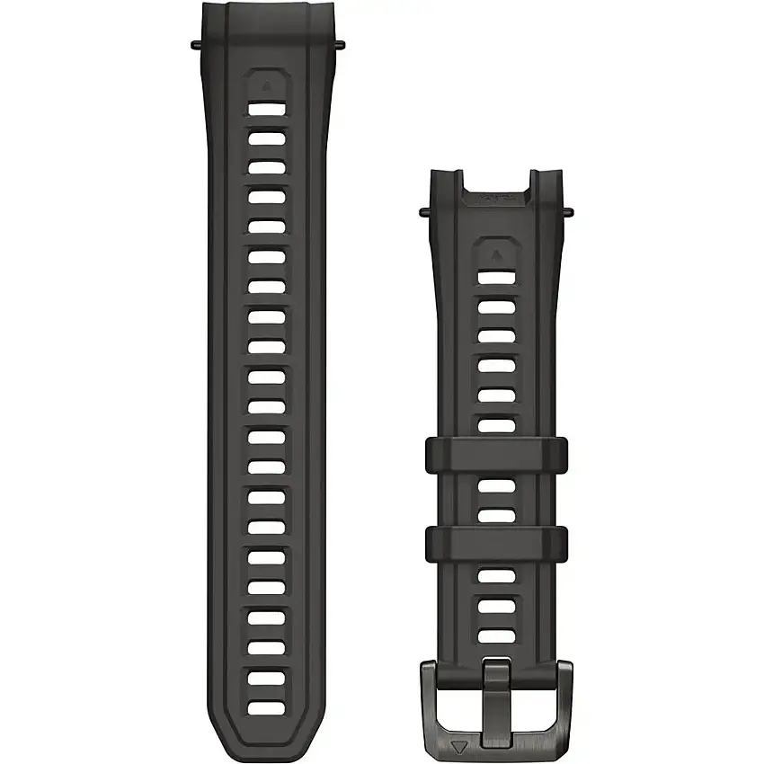 Armband Garmin 22mm (Instinct 3 - 45mm) Silikon Coal/Metal