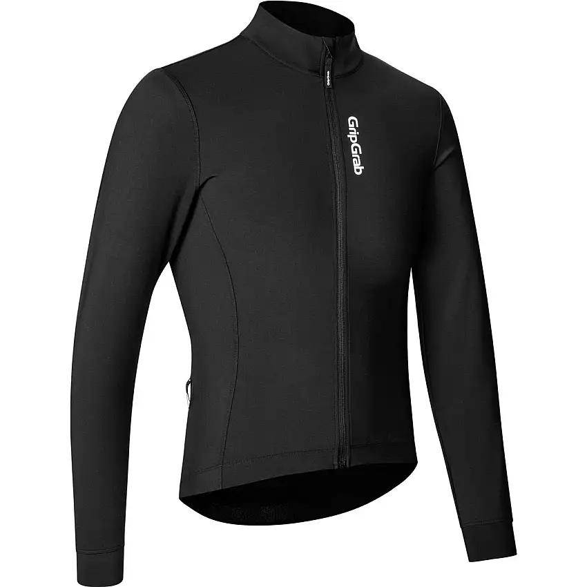 Cykeltröja GripGrab Jersey RIDE Thermal Long Sleeve Black