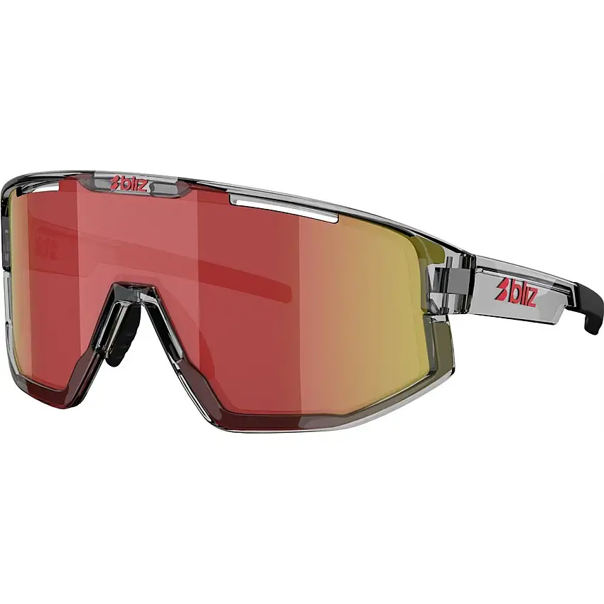 Cykelglasögon Bliz Fusion Transparent Dark Grey-Red