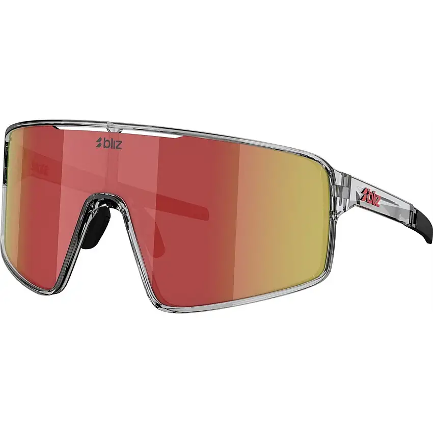 Cykelglasögon Bliz P001 Transparent Dark Grey-Red