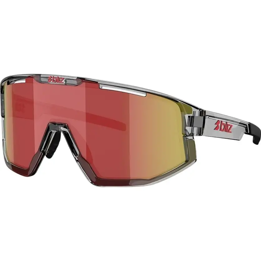 Cykelglasögon Bliz Vision Transparent Dark Grey-Red