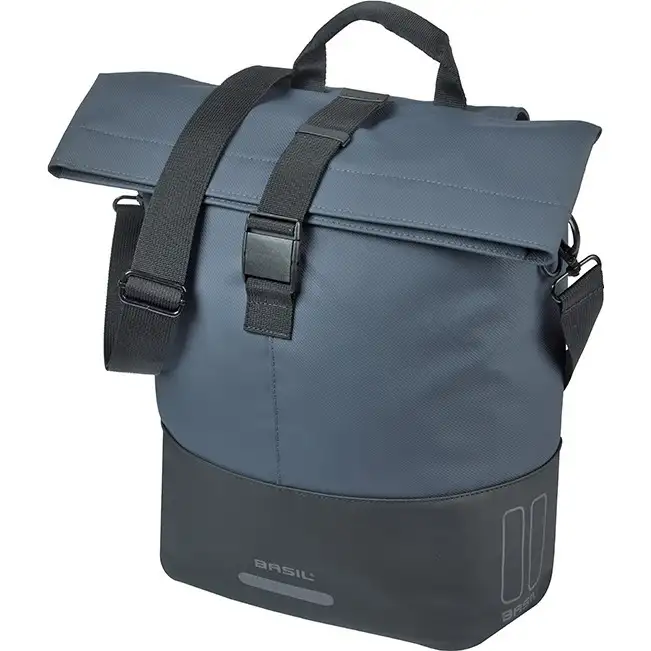 Cykelväska Pakethållare Basil Cove Shopper MIK Hooks Marin/Svart 14-16L