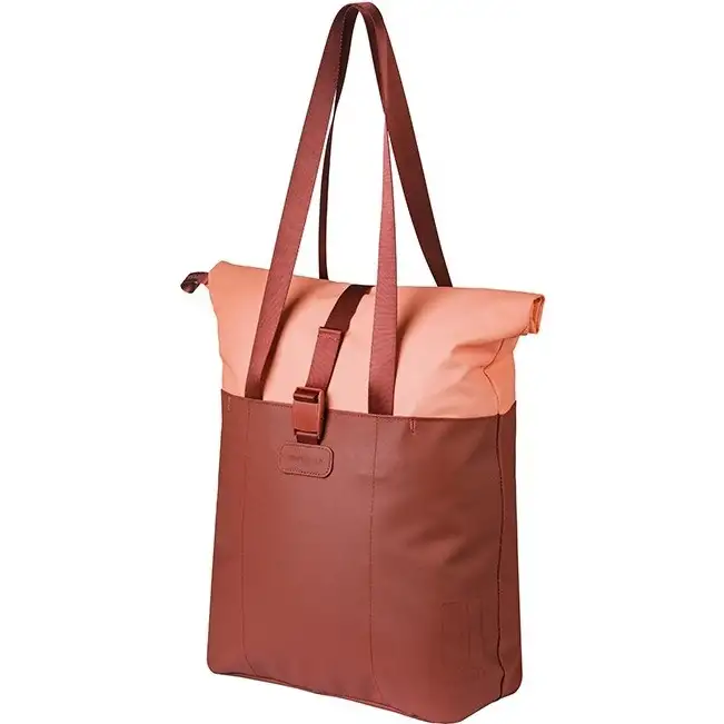 Cykelväska Pakethållare Basil Vive Shopper MIK Hooks Vinrod/Rosa 15-20L