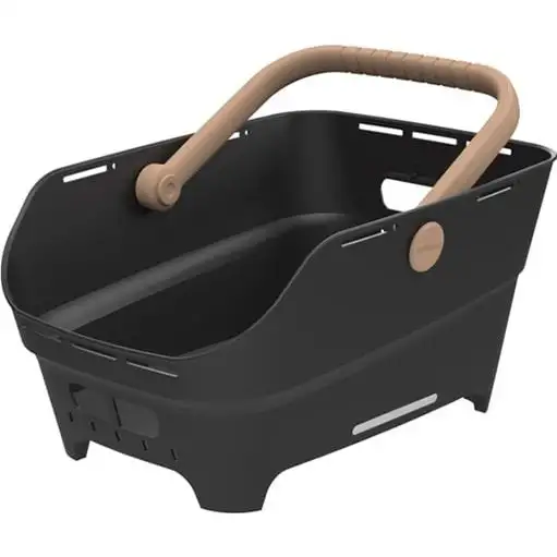 Cykelkorg Basil Cento Neo Bak Plast MIK Svart/Sand 21L