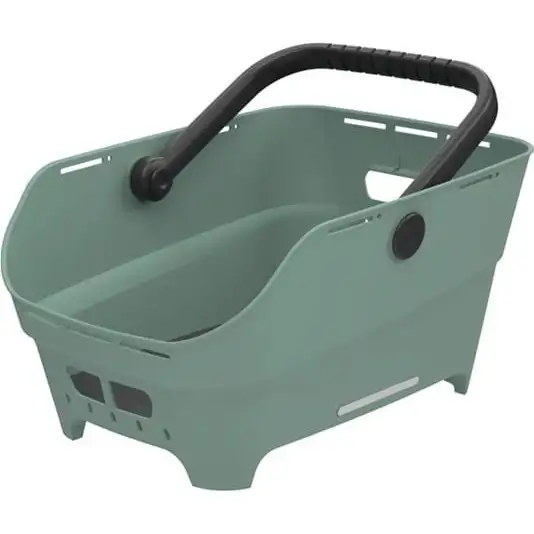 Cykelkorg Basil Cento Neo Bak Plast MIK Mossa/Svart 21L