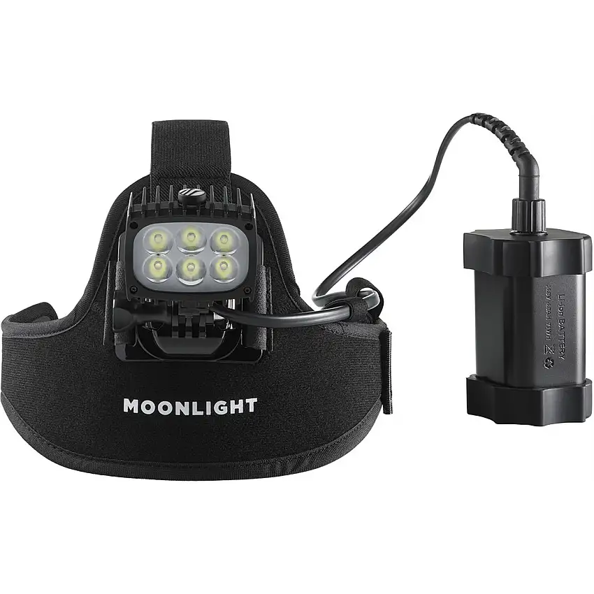 Pannlampa MOONLIGHT Bright as Day 3000 Black