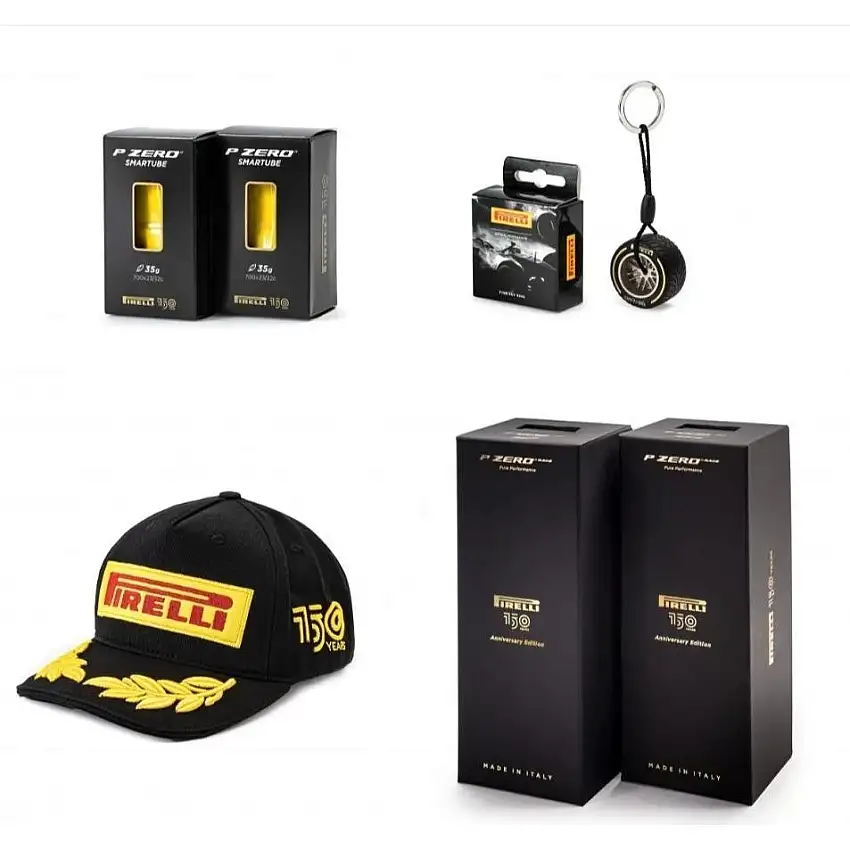 Däckpaket Pirelli 150th Aniversary Box Black/Yellow 622-26