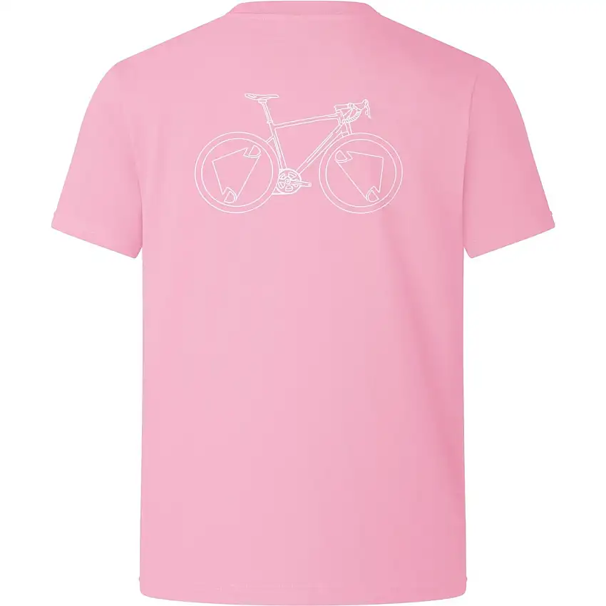 Cykeltröja Endura Ltd Graphic Tee Pedal Power Pink Thrift
