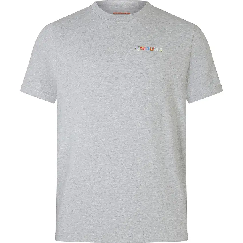 Cykeltröja Endura Ltd Graphic Tee Wildflowers Grey