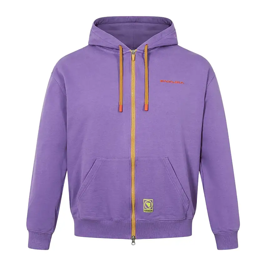 Cykeltröja Endura Forty1Thirty Hoodie Thistle