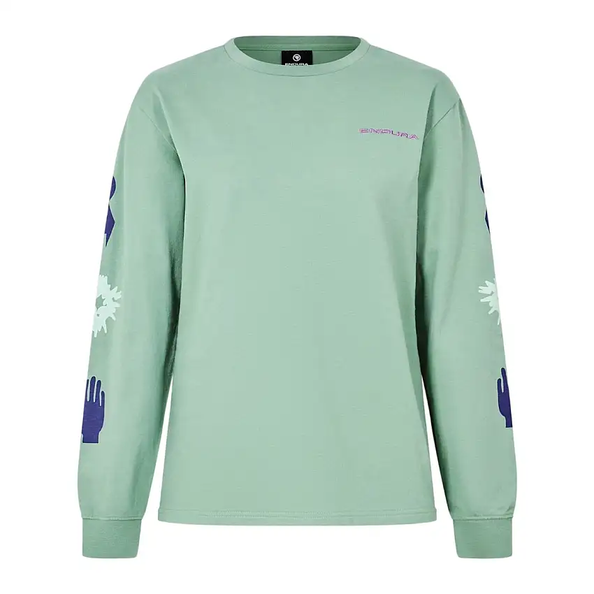 Cykeltröja Endura Forty1Thirty L/S Tee Loch Green