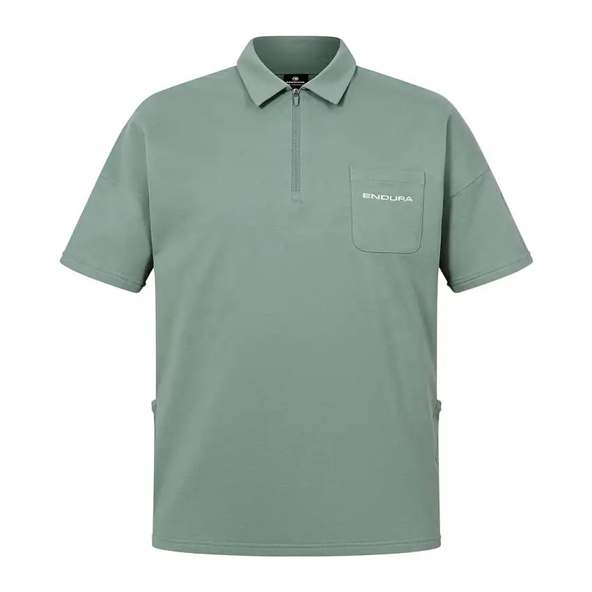 Cykeltröja Endura Forty1Thirty Polo Loch Green