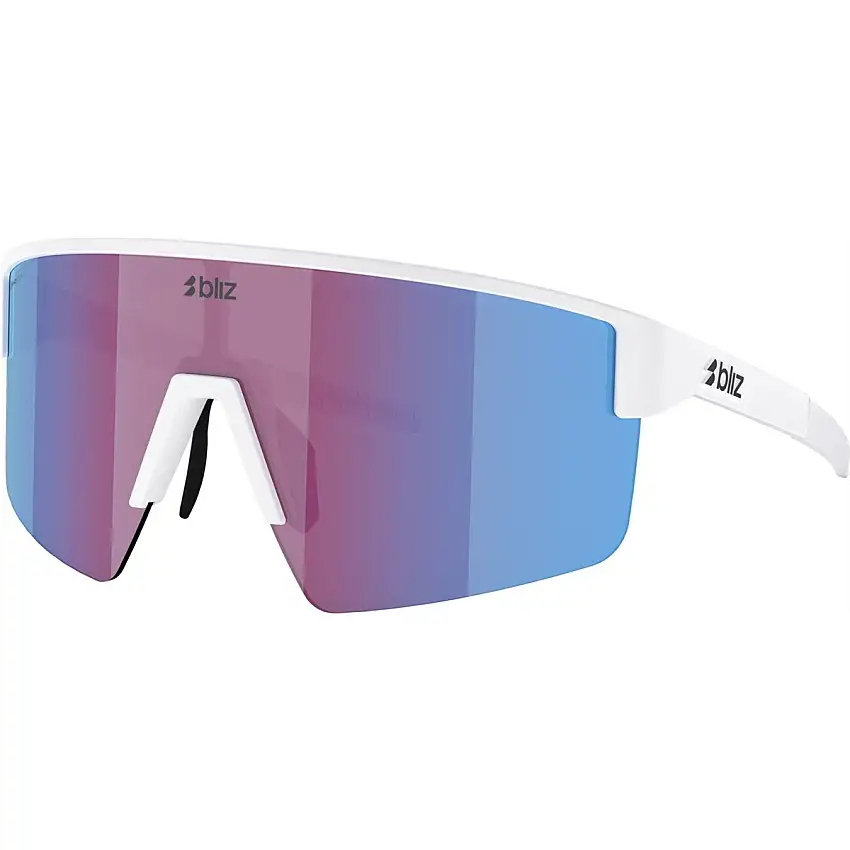 Cykelglasögon Bliz P004S Matte White-Rose/Violet Mirror Blue