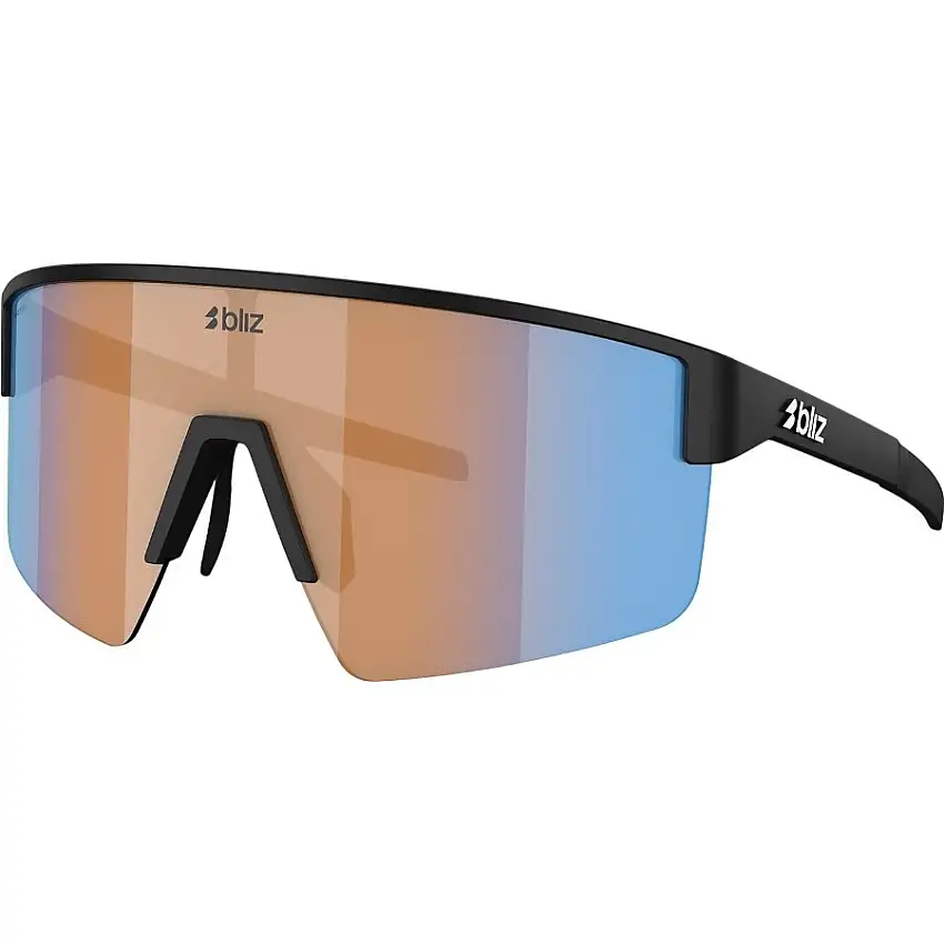 Cykelglasögon Bliz P004 Matte Black-Coral/Orange Mirror Blue