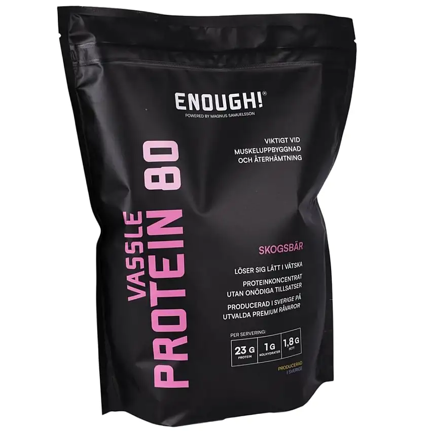 Proteinpulver Enough Proteinkoncentrat Skogsbär