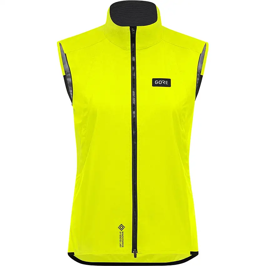 Cykelväst GoreWear Everyday Windstopper® Vest Womens Neon Yellow