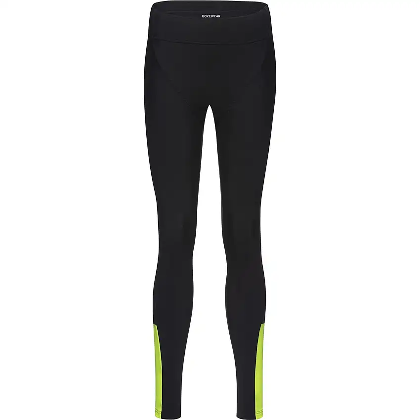 Cykelbyxor GoreWear Swiftride Thermo Tights Womens Black/Neon Yellow