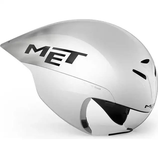 Cykelhjälm MET Drone Wide Body II White Metallic