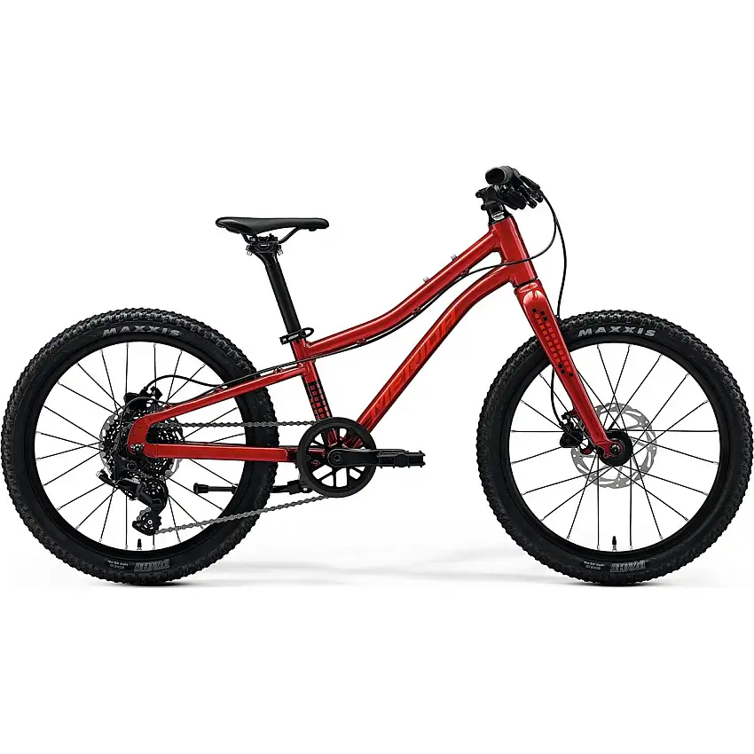 Barncykel Merida Matts J.20+ Dark Strawberry/Race Red/Black