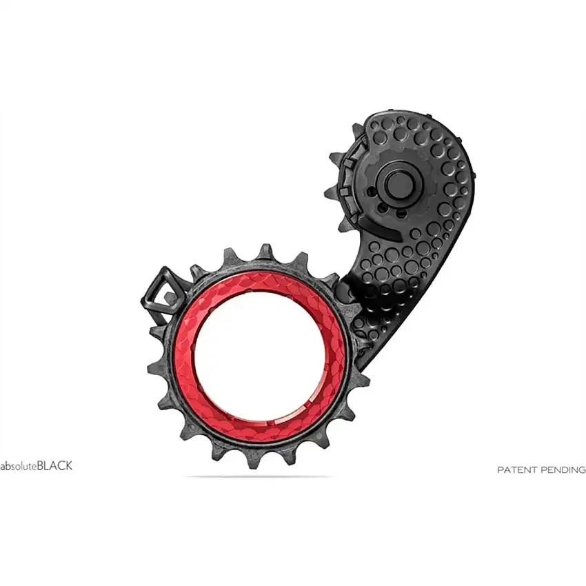 absoluteBLACK HOLLOWcage För SRAM AXS Road Red