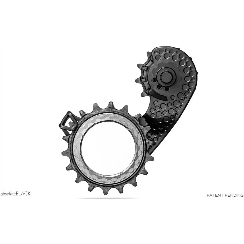 absoluteBLACK HOLLOWcage För Shimano Road Titanium