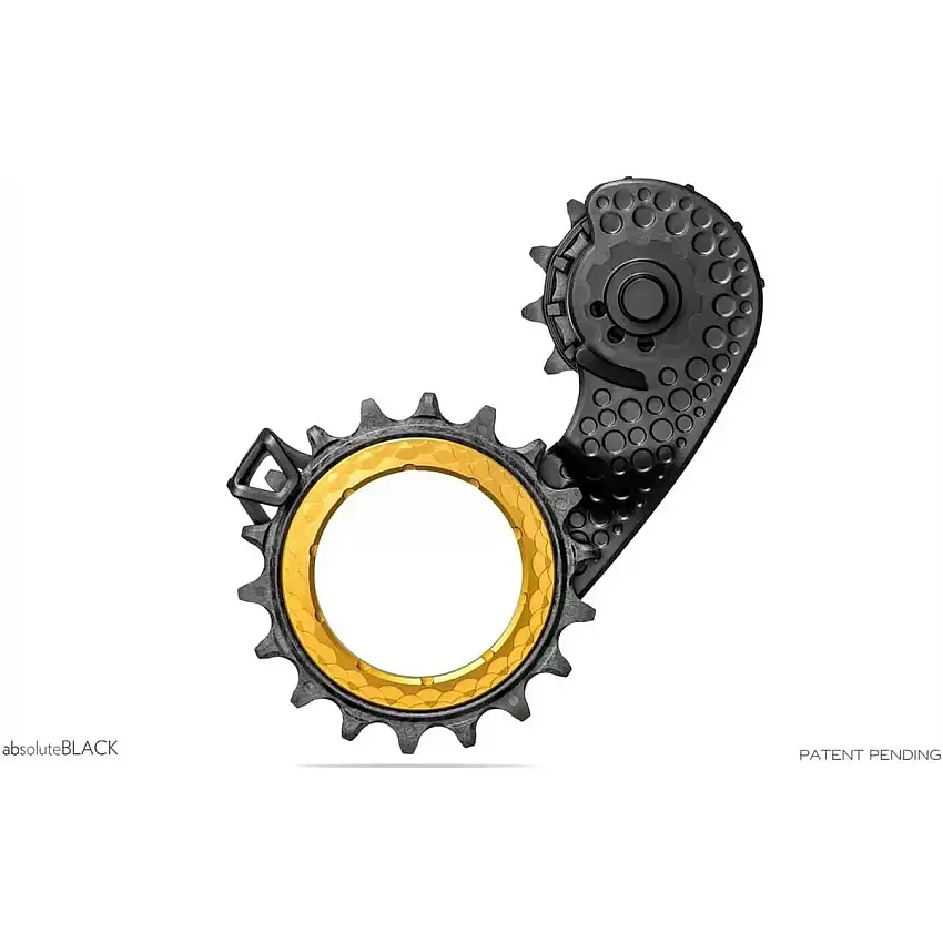 absoluteBLACK HOLLOWcage För Shimano Road  Gold