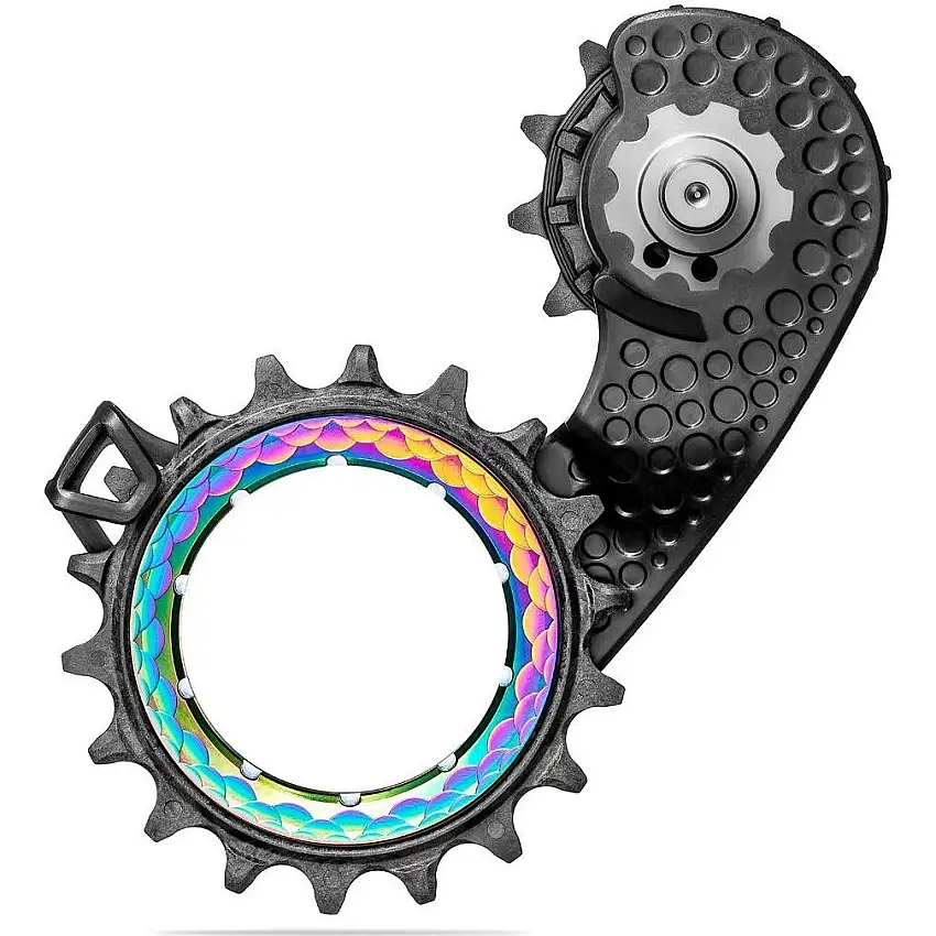 absoluteBLACK HOLLOWcage För Shimano Dura-Ace R9200 Rainbow