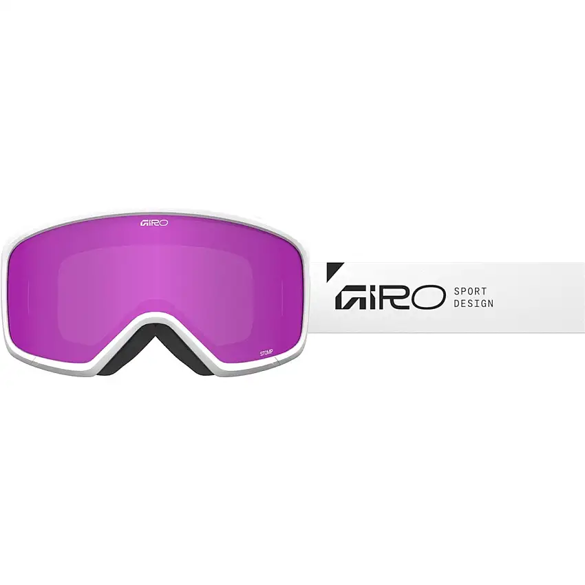 Goggles GIRO Stomp White Wordmark/Amber Pink