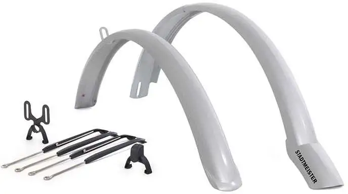 Skärmset Hebie Stadtmeister 28" silver