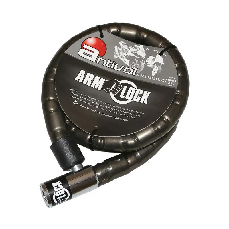Ledat kedjelås med 2 nycklar Armlock
