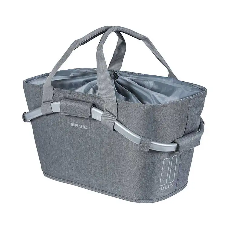 Cykelkorg Basil Rear 2Day Grey Melee