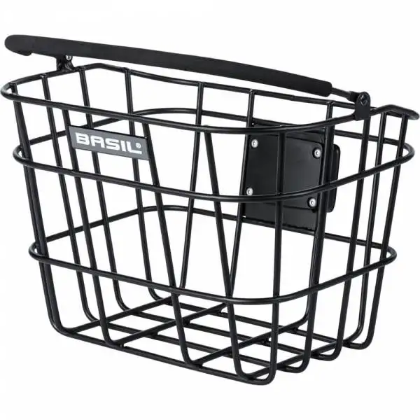 Cykelkorg Basil Front Bremen Alu Be/Kf Matt Black