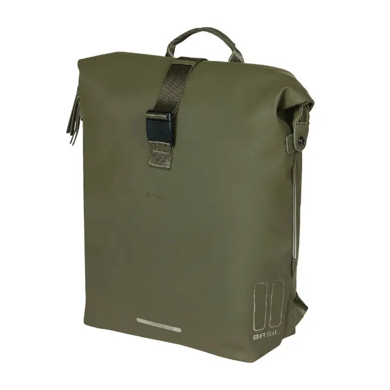 Bakre cykelväska ryggsäck sidokrok bagagehållare med ledbelysning Basil Soho 31 x 14 x 37 cm
