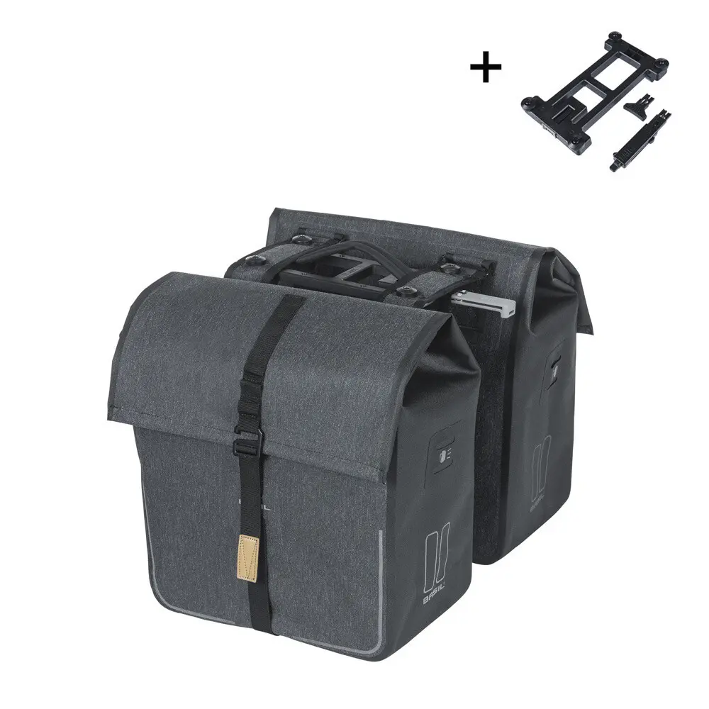 Ett par bärkassar Basil Urban Dry Mik 50L (x2)
